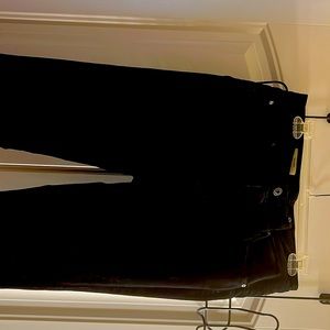 Adriano Goldschmed The Janis. High-rise flare Black Velvet jeans